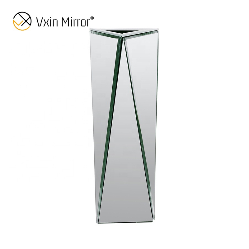WXMV-040 Home Hotel Decor مزهرية منضدية عاكسة فضية للديكور الداخلي للفندق