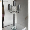 اسم قابل للتخصيص حديث أنيق VX-09 فضي كريستال 75 حامل شموع Mirrorr لحفل الزفاف المنزلي