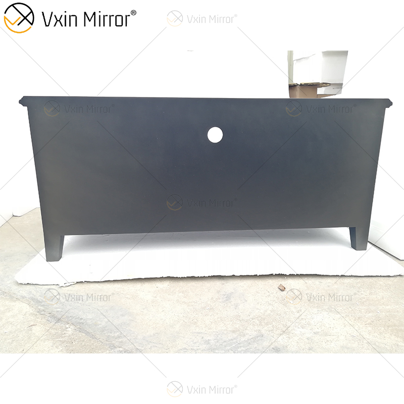 أثاث برلين المزخرف WXF-680 Anti Champagne Gold TV Stands Cabinet مع درجين وأبواب
