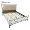 Vxin Mirror أثاث عتيق WXWF-1084 Grace Golden Silver Luxury King Bed
