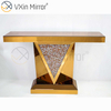 رخيصة Vxin أثاث غرفة المعيشة الحديثة ديكور المنزل سحق الماس مجموعة أثاث فاخرة طاولة وحدة التحكم